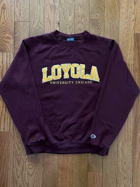 Loyola University Chicago Champion ECO Crewneck Size Medium